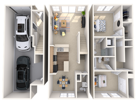 The Belvedere - 2x2.5 - 1,231 sq. ft. The Belvedere - 2x2.5 - 1,231 sq. ft. at Broadstone Towne Center, Albuquerque, NM